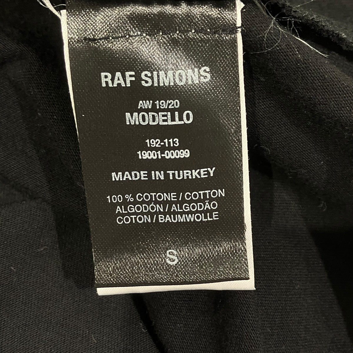 RAF SIMONS Tシャツ19001-00099 古着・中古-5枚目のアイテム画像