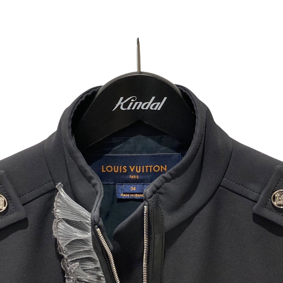 LOUIS VUITTON フロント装飾 エポーレットスタンドカラーコートFGMA86HZM 古着・中古-3枚目のアイテム画像