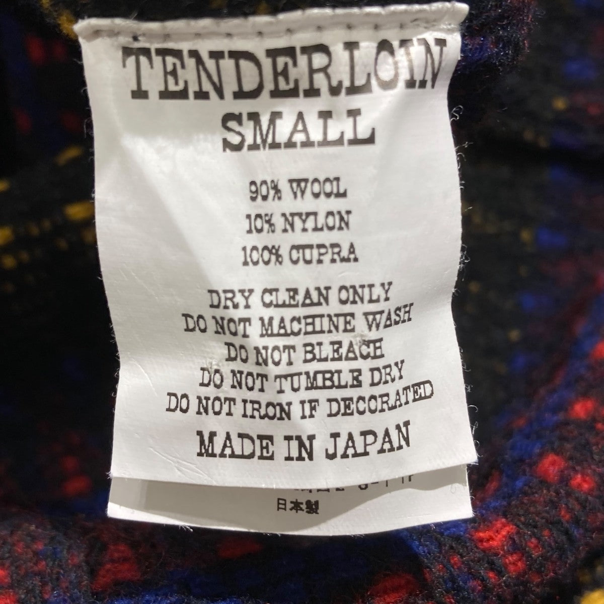 テンダーロイン TENDERLOIN NATIVE CPO size.XS TENDERLOIN(テンダーロイン) ネイティブ柄CPOジャケット ブラック