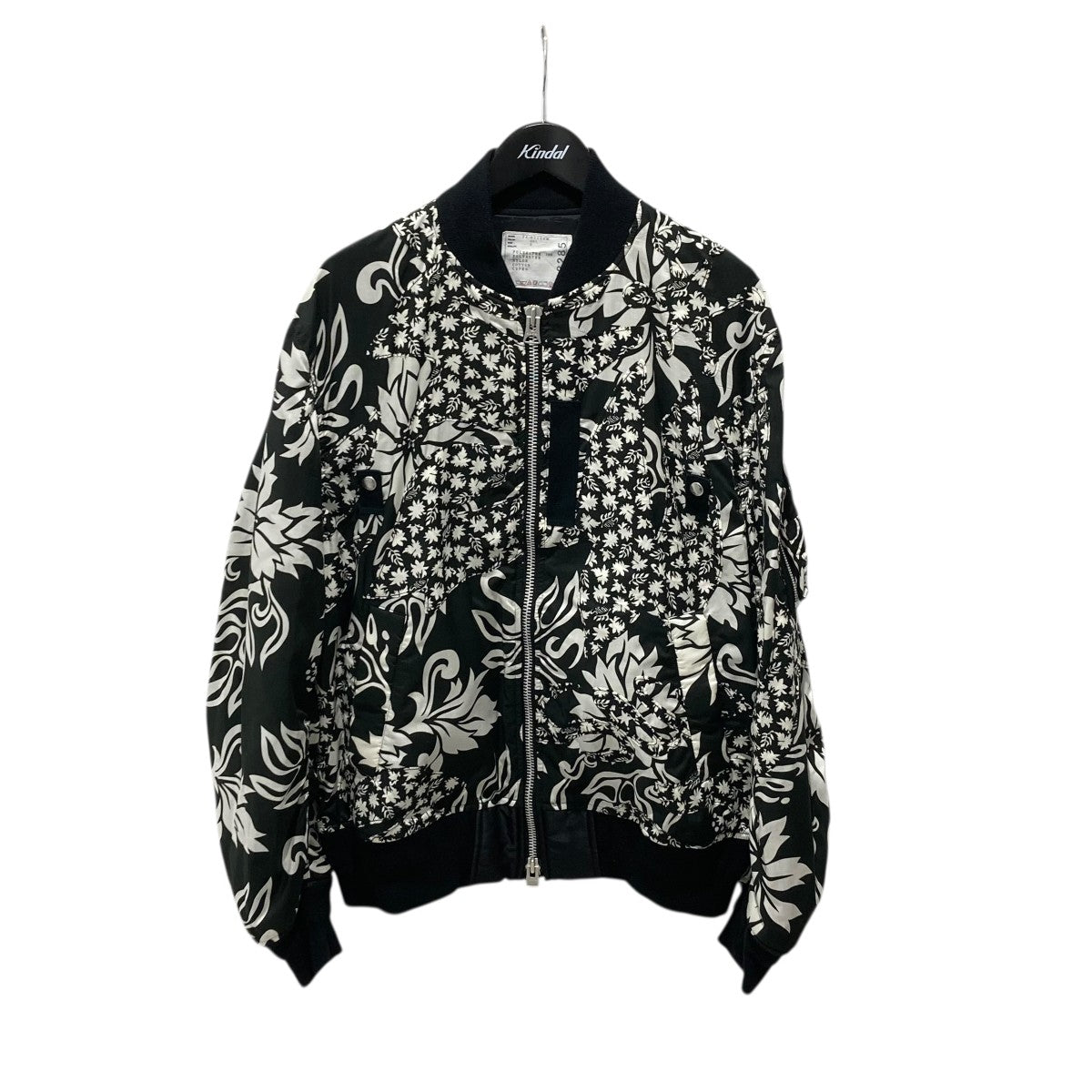 sacai 24SSFloral Embroidered Patch Blousonジップブルゾン24-03285M 古着・中古-1枚目のアイテム画像