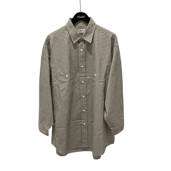 HERILL(ヘリル) 24SSHERILL Suvin work shirtギンガムチェックワーク