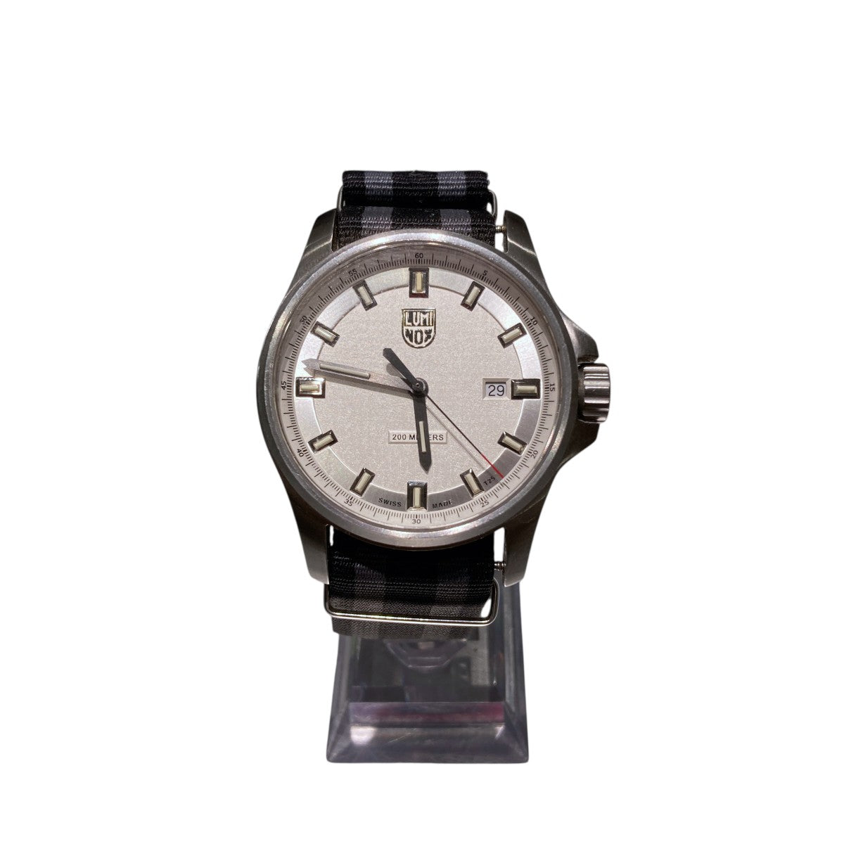 LUMINOX Silver Stainless Steel Dress Field Mens Watches腕時計 古着・中古-1枚目のアイテム画像