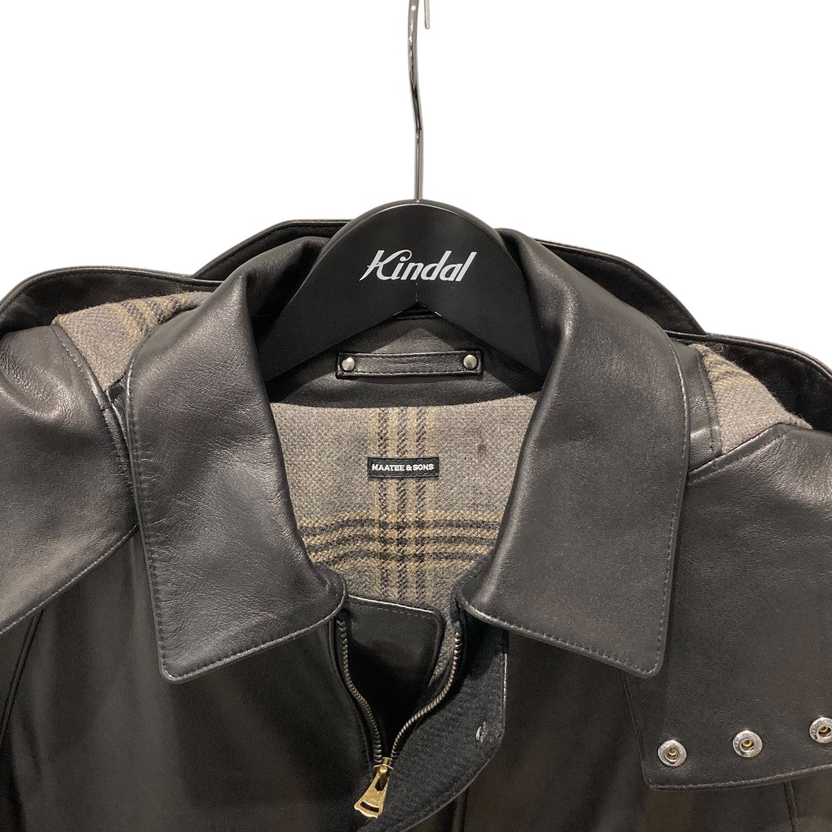 MAATEE＆SONS SHEEP LEATHER HALF COATレザーコートMT4303-0913 古着・中古-3枚目のアイテム画像