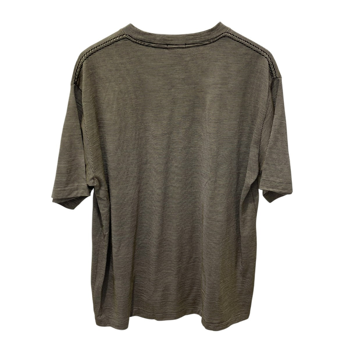 COMOLI ウール天竺 Tシャツ ボーダーV01-05007 古着・中古-2枚目のアイテム画像