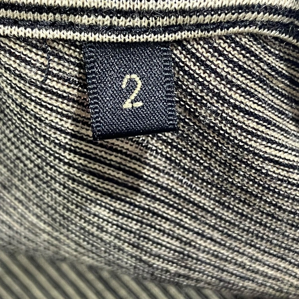 COMOLI ウール天竺 Tシャツ ボーダーV01-05007 古着・中古-5枚目のアイテム画像