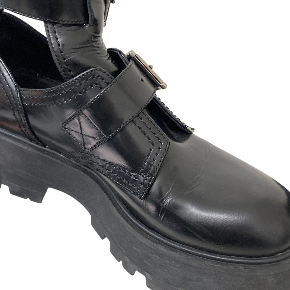 ALEXANDER McQUEEN ベルトブーツ 古着・中古-7枚目のアイテム画像