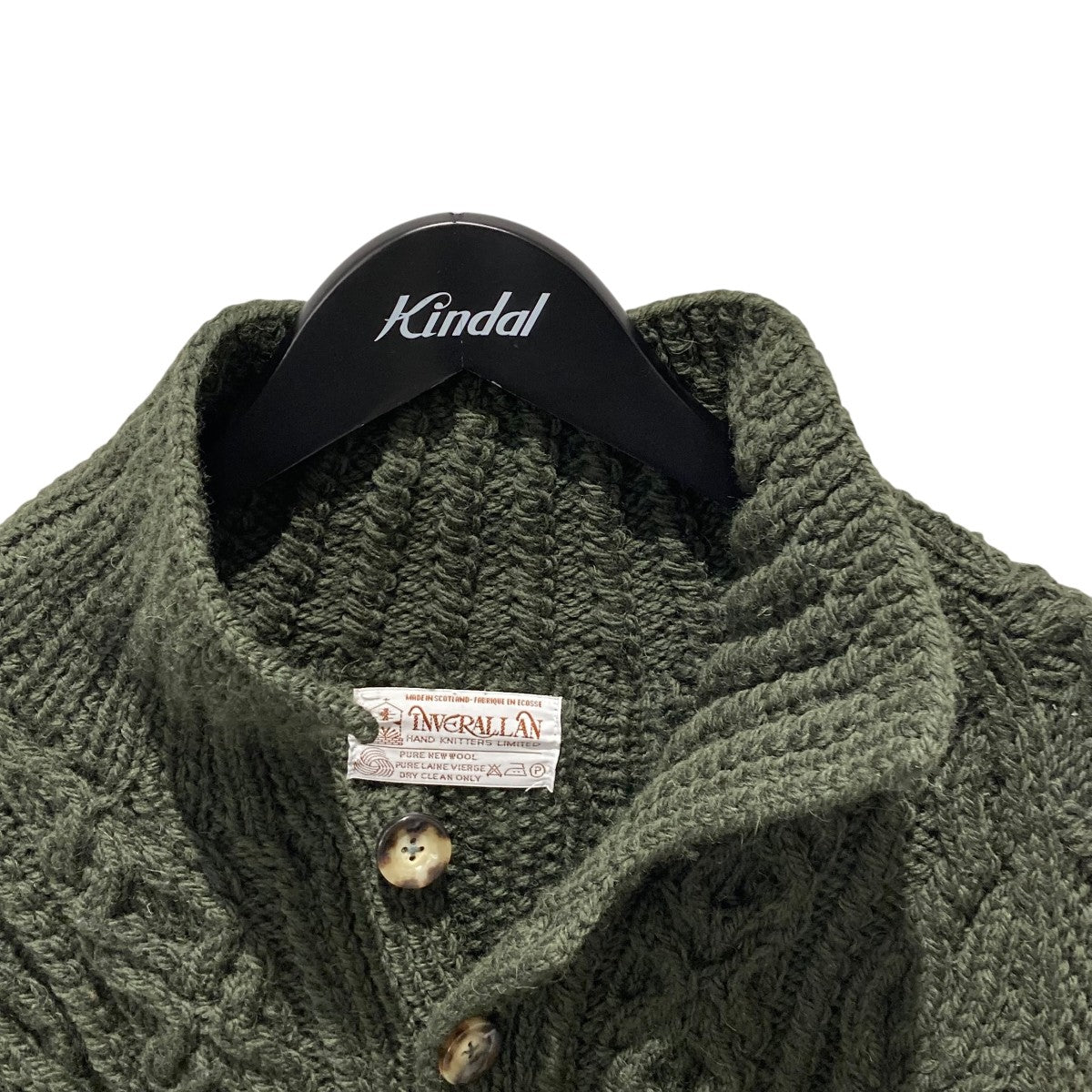 INVERALLAN(インバーアラン) 茶タグ 英国製 3A Lumber Cardiganニット