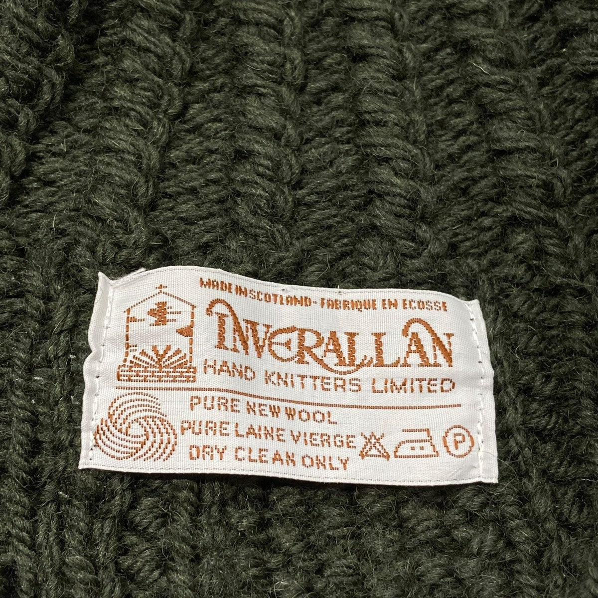 INVERALLAN(インバーアラン) 茶タグ 英国製 3A Lumber Cardiganニット