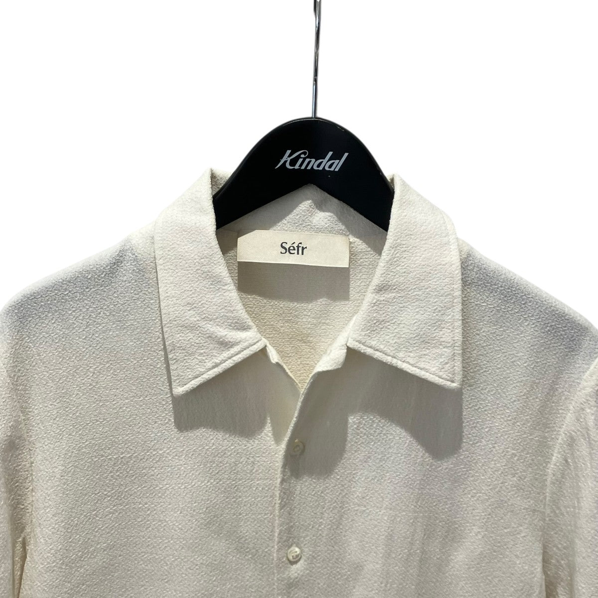 Sefr 25SSMael Shirt OFF WHITE CREPE半袖シャツSF-25SSM-035 古着・中古-3枚目のアイテム画像