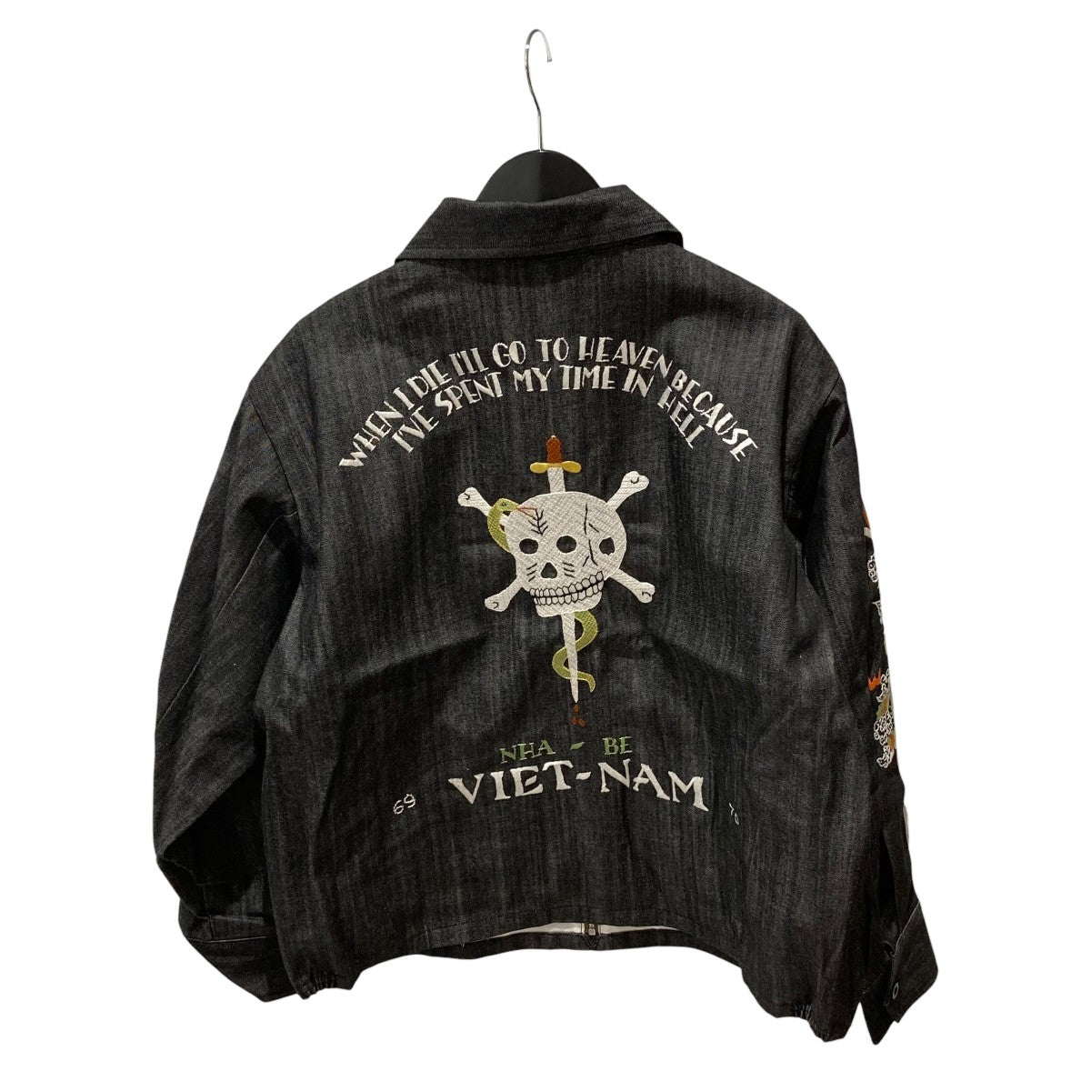 THREEFACE(スリーフェイス) THREE SKULLS VIETNAM JACKETデニム