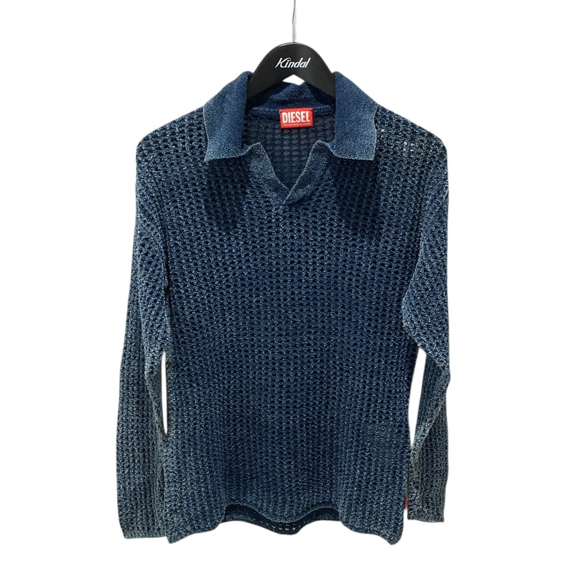 DIESEL(ディーゼル) K-SQUAREDニットポロシャツ0CBDP 0CBDP インディゴ