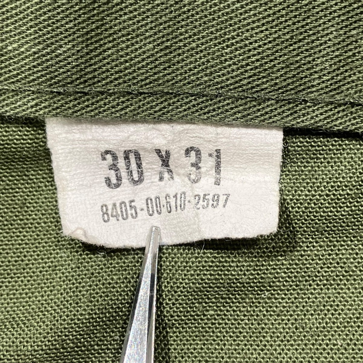 US ARMY 80sOG-507ハーフパンツ8405-00-610-2597 古着・中古-6枚目のアイテム画像