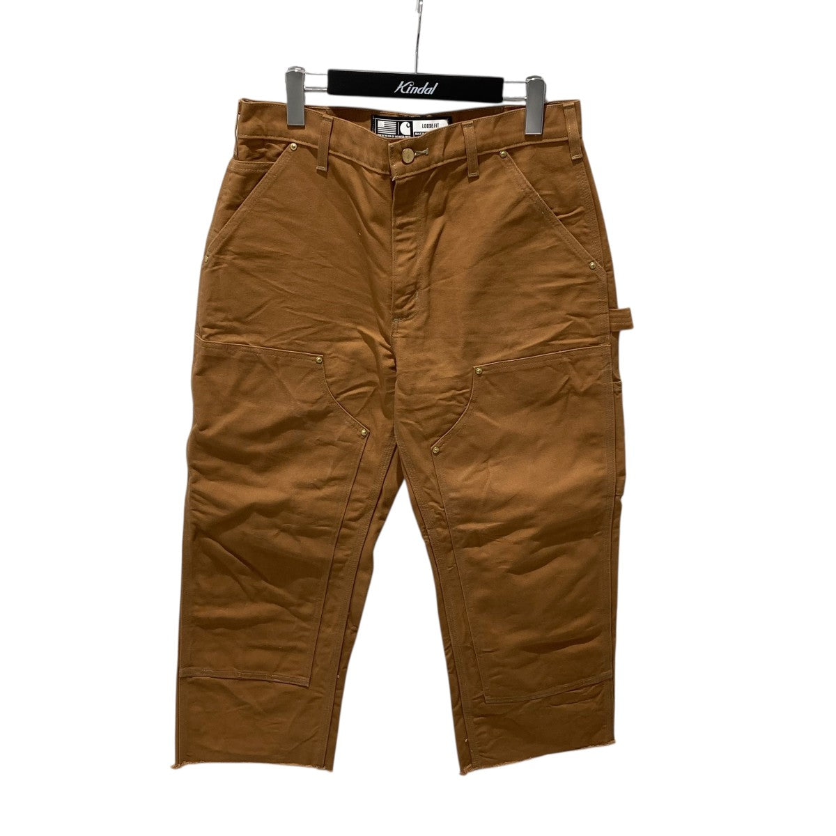 CarHartt カットオフ USA製ダブルニーペインターパンツB01BRN 古着・中古-1枚目のアイテム画像