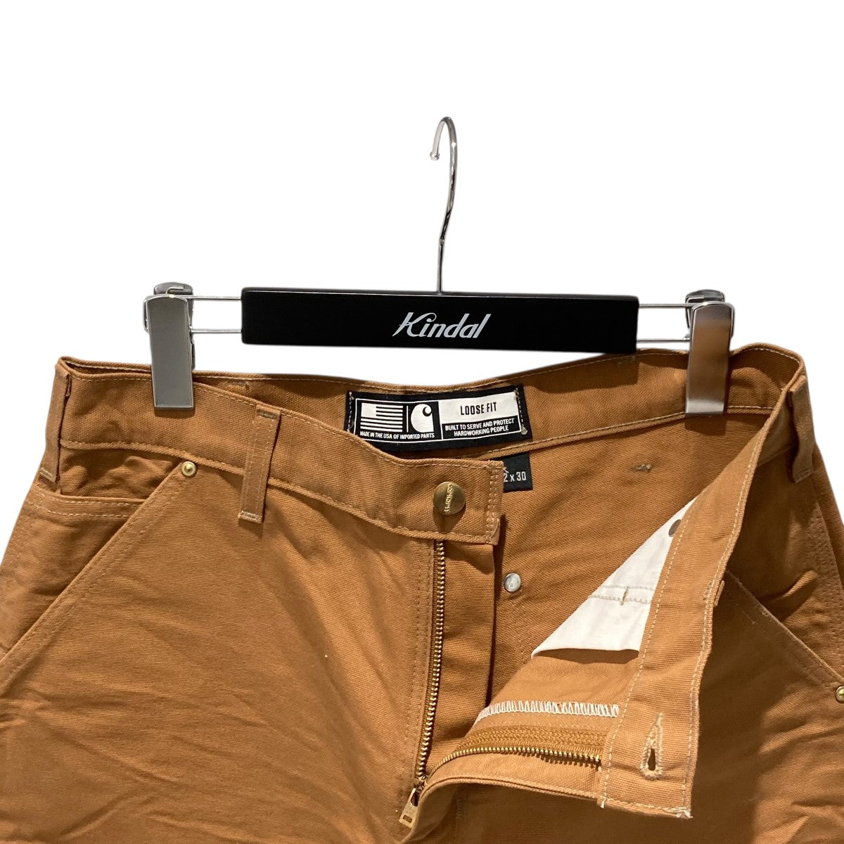 CarHartt カットオフ USA製ダブルニーペインターパンツB01BRN 古着・中古-3枚目のアイテム画像