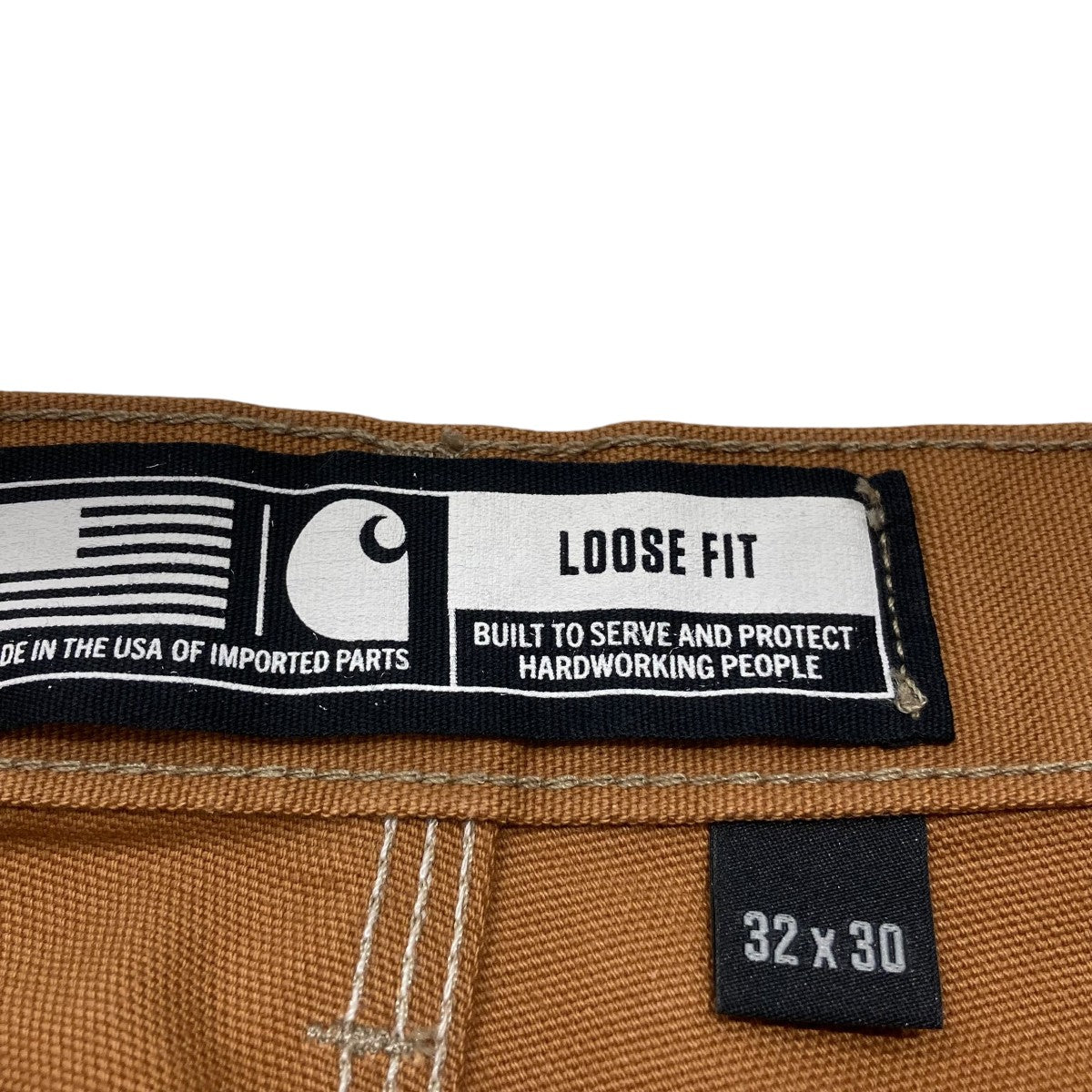 CarHartt カットオフ USA製ダブルニーペインターパンツB01BRN 古着・中古-7枚目のアイテム画像