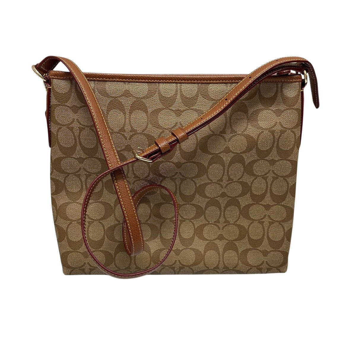 COACH(コーチ) シグネチャーショルダーバッグ f34938 ベージュ