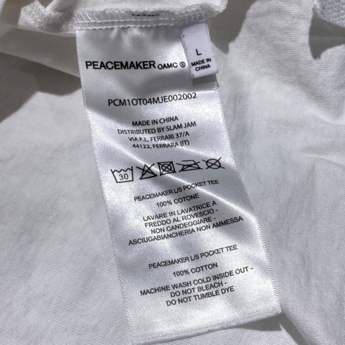 OAMC Peacemaker L S Pocket TeeロングスリーブTシャツPCM1OT04MJE002002 古着・中古-5枚目のアイテム画像