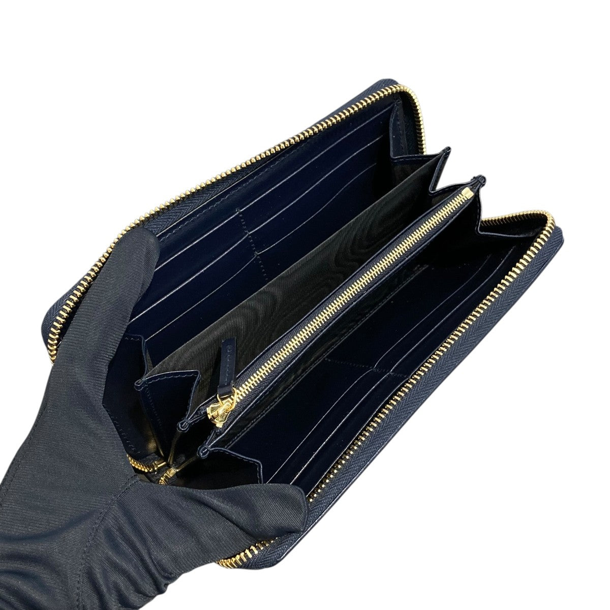 GUCCI ホースビット キャンバス×レザー ラウンドジップウォレット長財布621889 古着・中古-3枚目のアイテム画像
