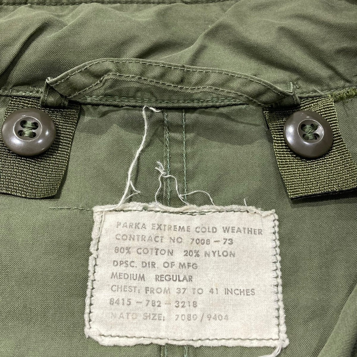 US ARMY モッズコート8415-782-3218 古着・中古-10枚目のアイテム画像