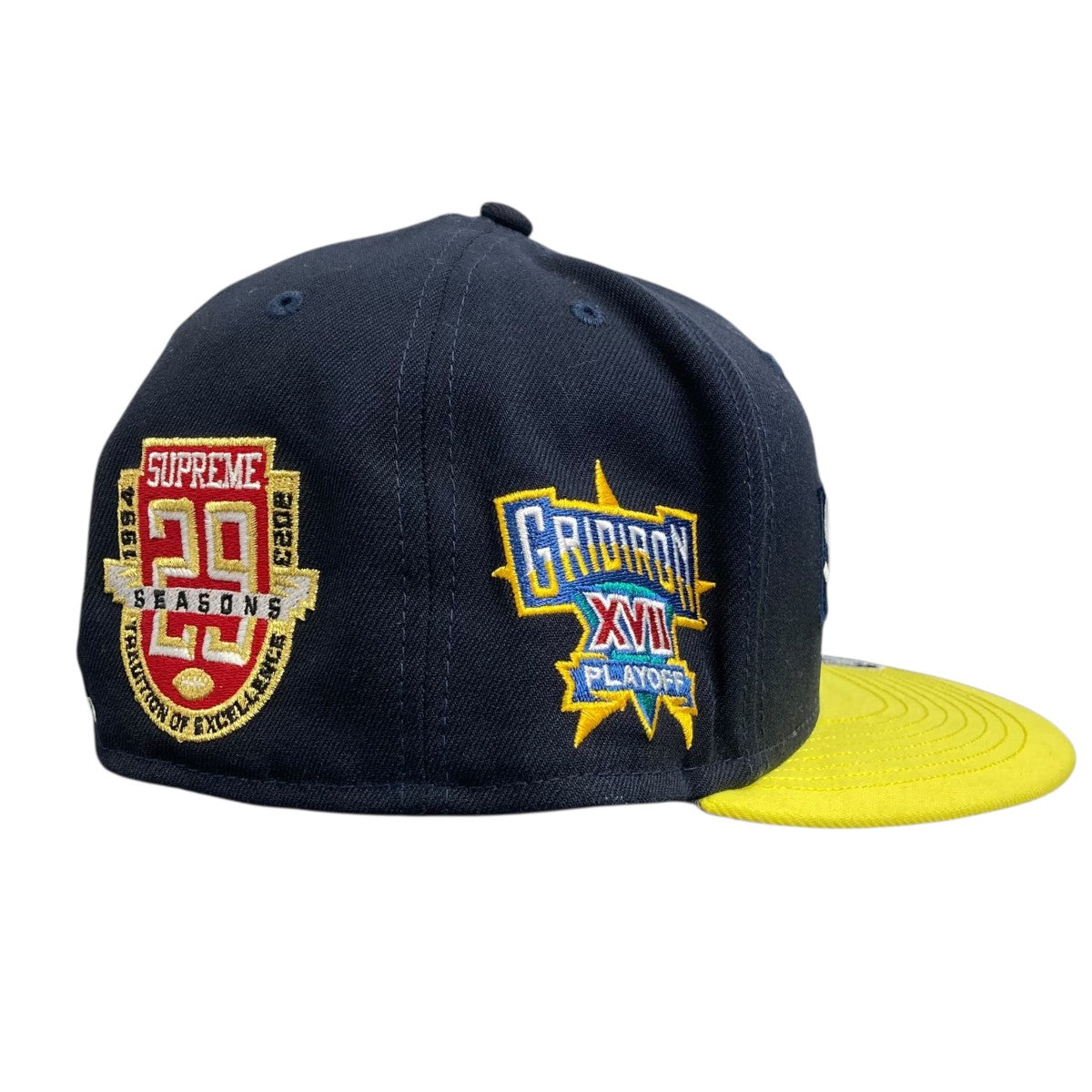 【新品・未着用】　Supreme ネイビーキャップ ロゴ刺繍　サイズ調整可 楽天市場】シュプリーム キャップ 7 3／4の通販