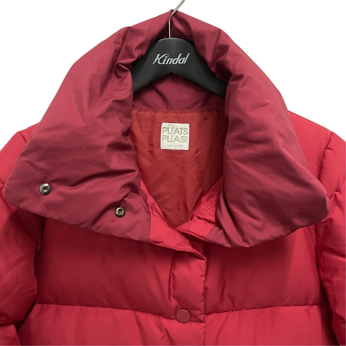 PLEATS PLEASE 14AWバイカラーダウンコートPP44-ZA892 古着・中古-3枚目のアイテム画像
