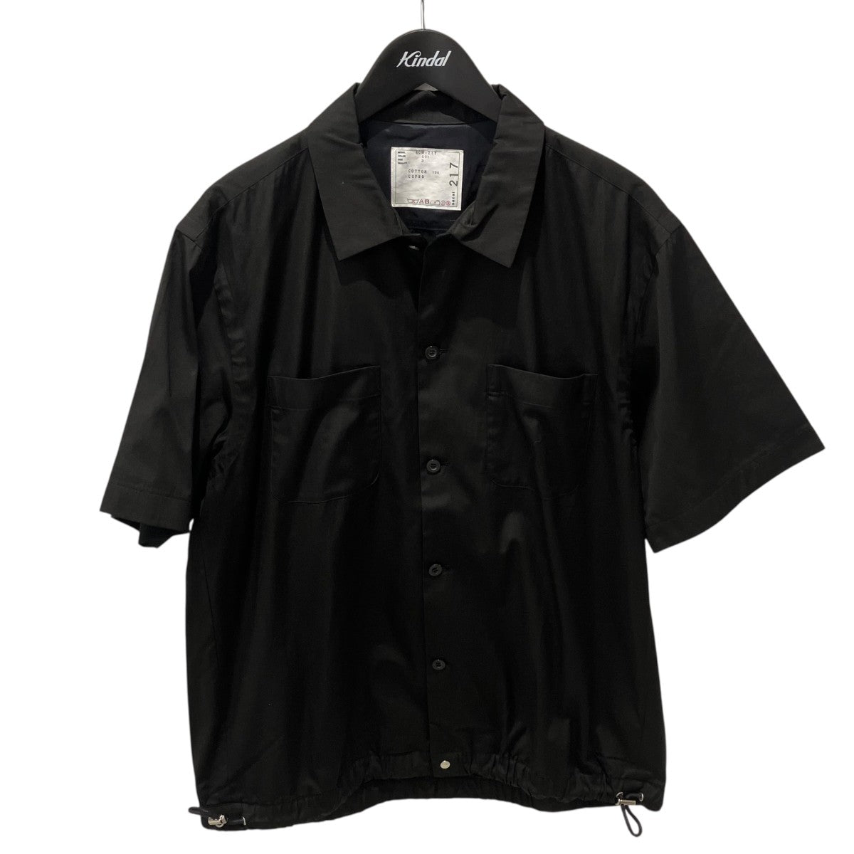 sacai Cotton Poplin Shirt半袖シャツSCM-217 古着・中古-1枚目のアイテム画像