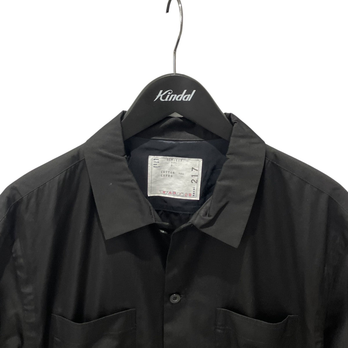 sacai Cotton Poplin Shirt半袖シャツSCM-217 古着・中古-3枚目のアイテム画像