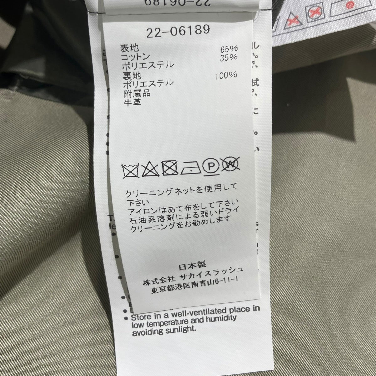 sacai 22AWCotton Gabardine Mix Skirt 0-Sacai，スカート22-06189 古着・中古-6枚目のアイテム画像