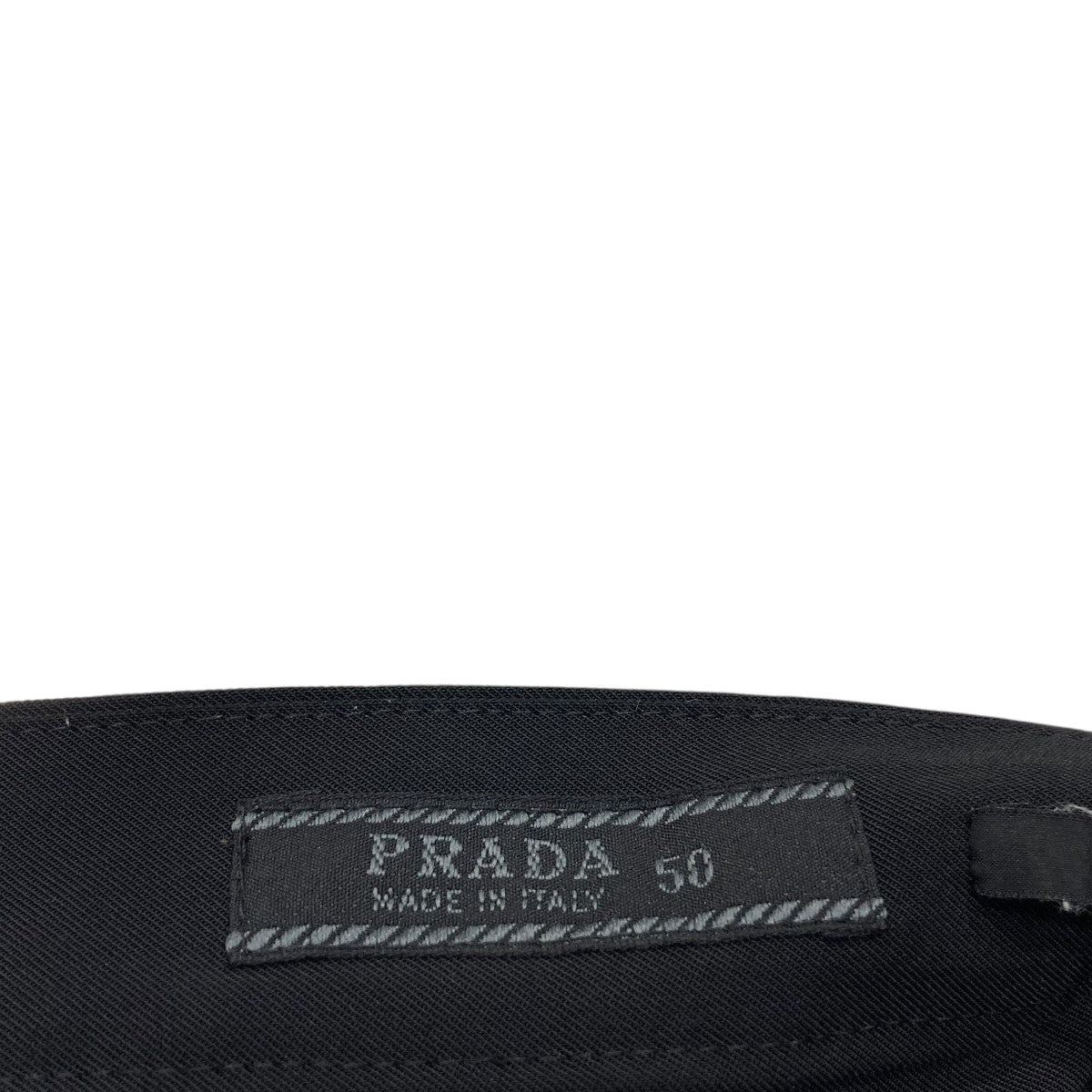PRADA 裾レザーパッチスラックスパンツ 古着・中古-9枚目のアイテム画像