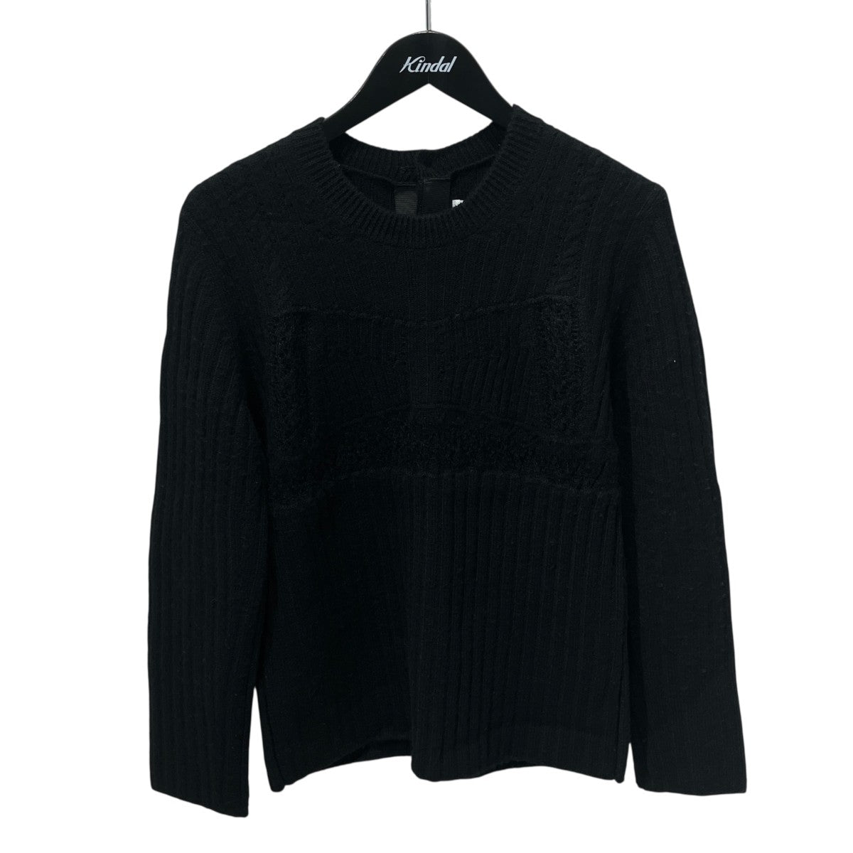 TAO COMME des GARCONS 24AWすかし編みデザインニットトップスクルーネックニットTN-N023 古着・中古-1枚目のアイテム画像