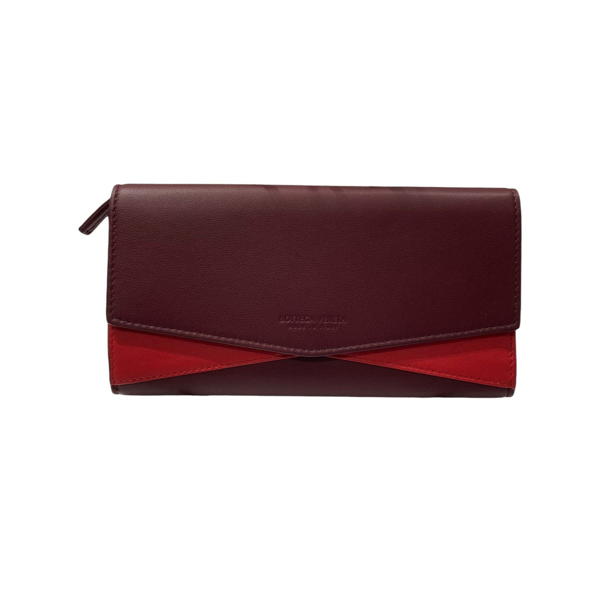 BOTTEGA VENETA エンベロープ バイカラー レザー ウォレット長財布 古着・中古-1枚目のアイテム画像