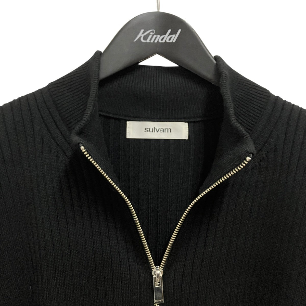 HIGH NECK ZIP-UP KNITジップニットMU-K01-800