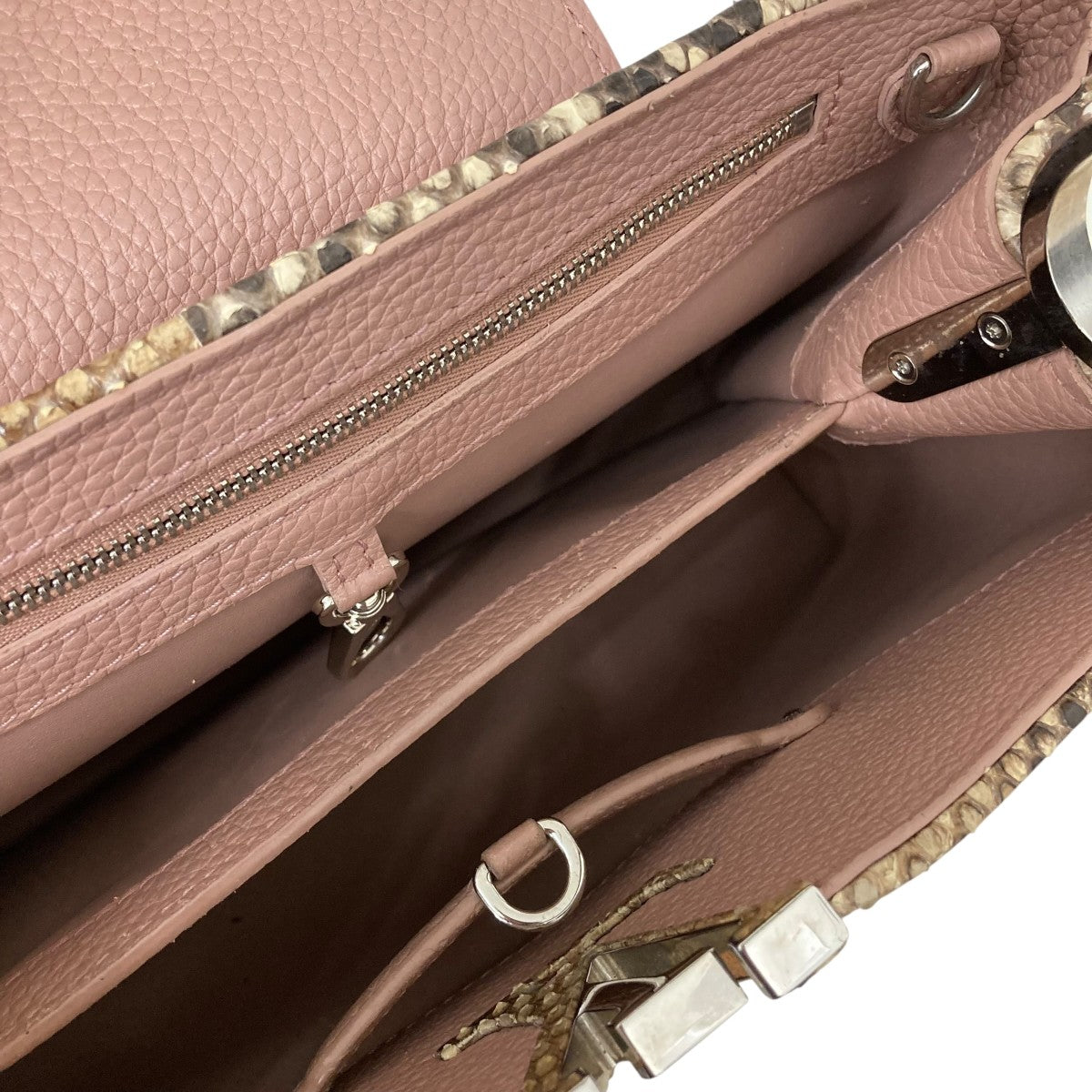 LOUIS VUITTON カプシーヌ PM パイソントートバッグN95382 古着・中古-5枚目のアイテム画像