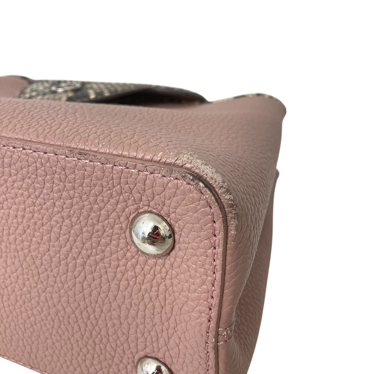 LOUIS VUITTON カプシーヌ PM パイソントートバッグN95382 古着・中古-6枚目のアイテム画像