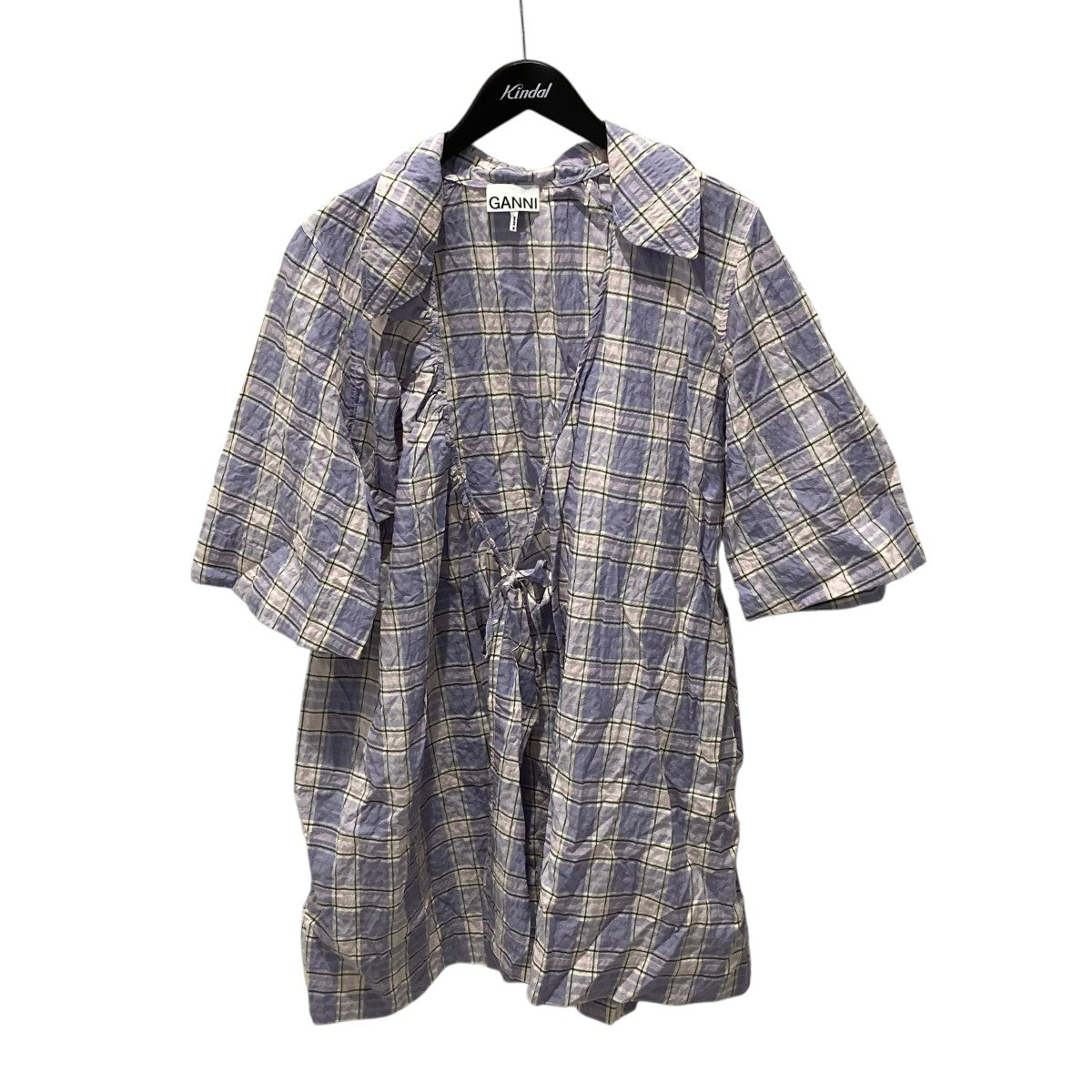 Ganni チェックワンピース 古着・中古-1枚目のアイテム画像