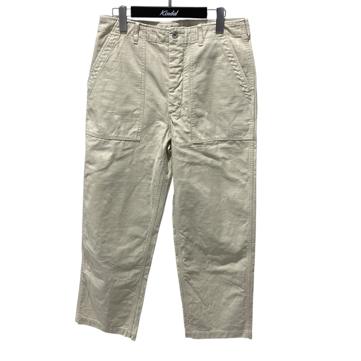 AURALEE 25AWWASHED BAGGY SATIN BLEACHED BAKER PANTSベイカーパンツA25AP01BP 古着・中古-1枚目のアイテム画像