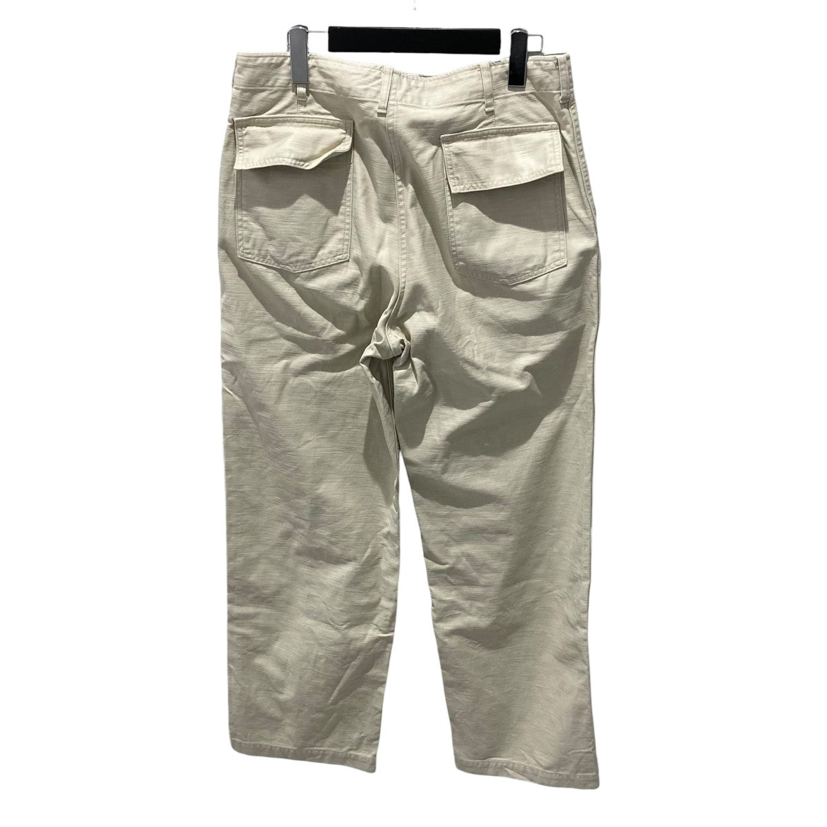 AURALEE 25AWWASHED BAGGY SATIN BLEACHED BAKER PANTSベイカーパンツA25AP01BP 古着・中古-2枚目のアイテム画像
