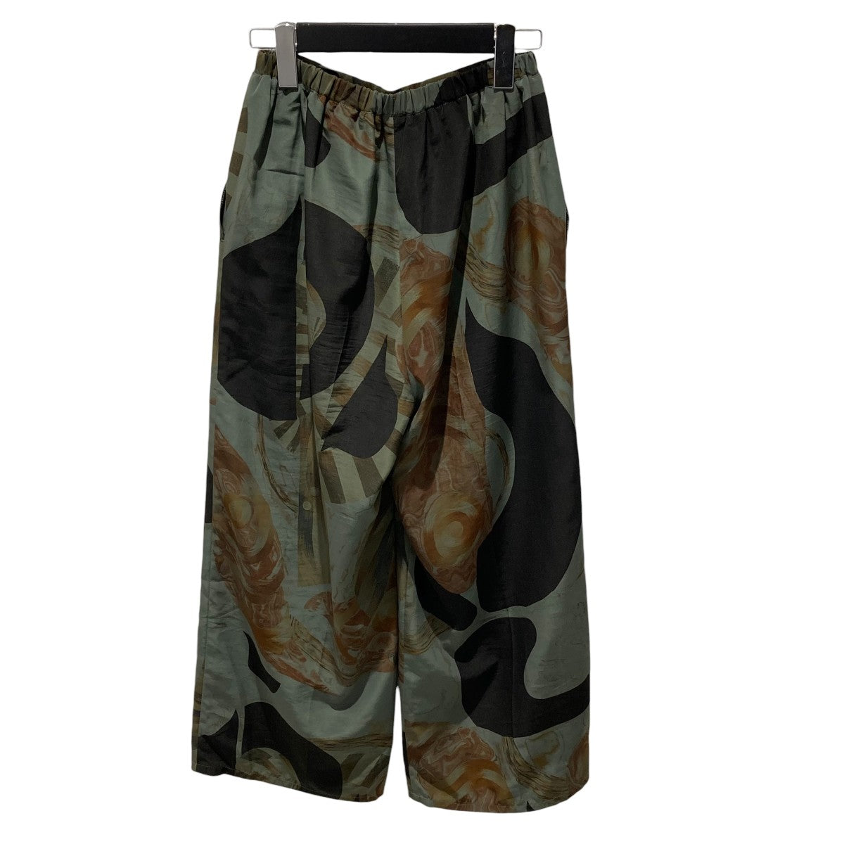 mame kurogouchi(マメクロゴウチ) 23AWMarble Print Trousersイージー