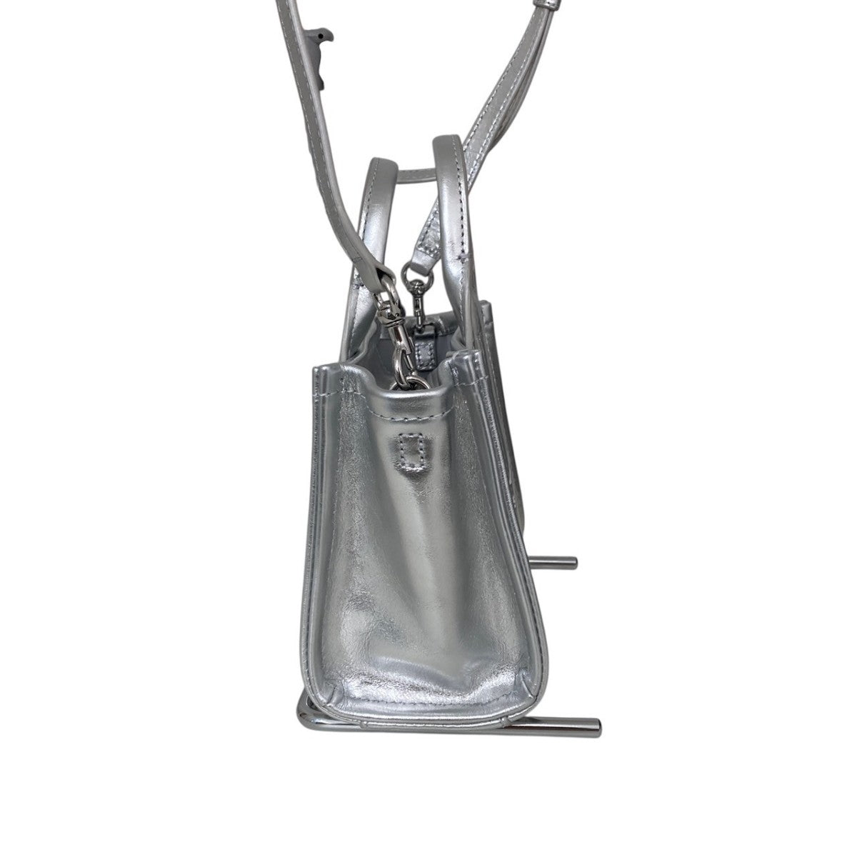 MARC JACOBS Metallic Leather Crossbody Tote2WAYバッグ 古着・中古-3枚目のアイテム画像