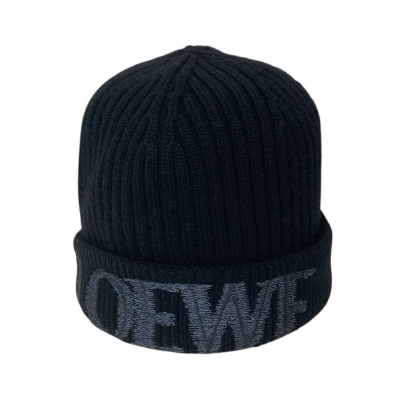 LOEWE(ロエベ) BEANIEニットキャップ ブラック｜【公式】カインドオル