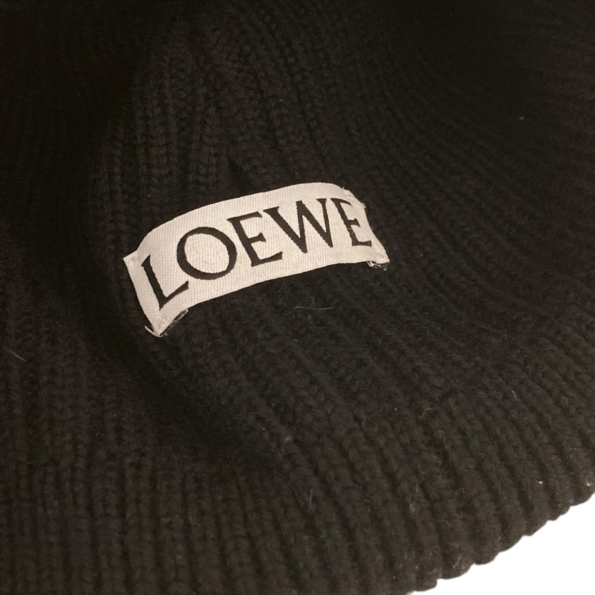 LOEWE(ロエベ) BEANIEニットキャップ ブラック｜【公式】カインドオル