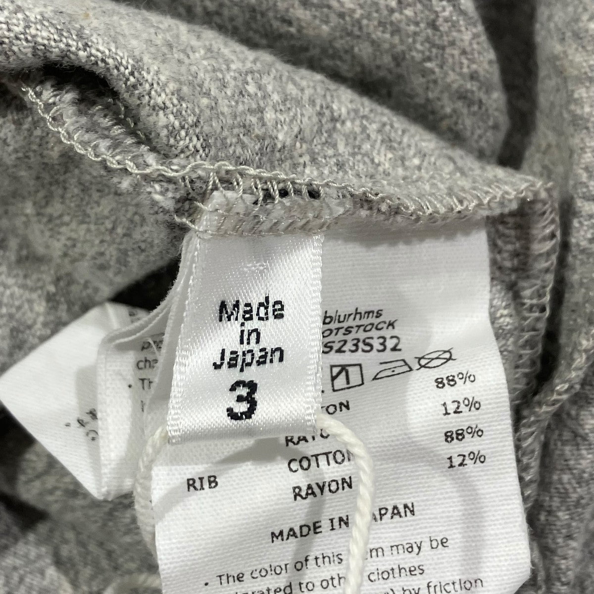 blurhms Cotton Rayon 88 12 Print TeeTシャツBROOTS23S32-CVC 古着・中古-5枚目のアイテム画像