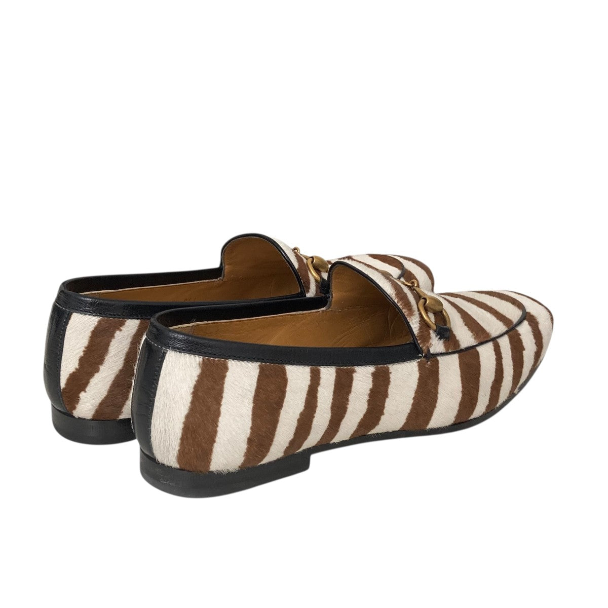 GUCCI ボーダーハラコローファー630291 古着・中古-2枚目のアイテム画像
