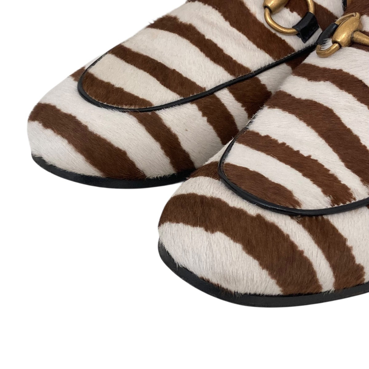 GUCCI ボーダーハラコローファー630291 古着・中古-5枚目のアイテム画像