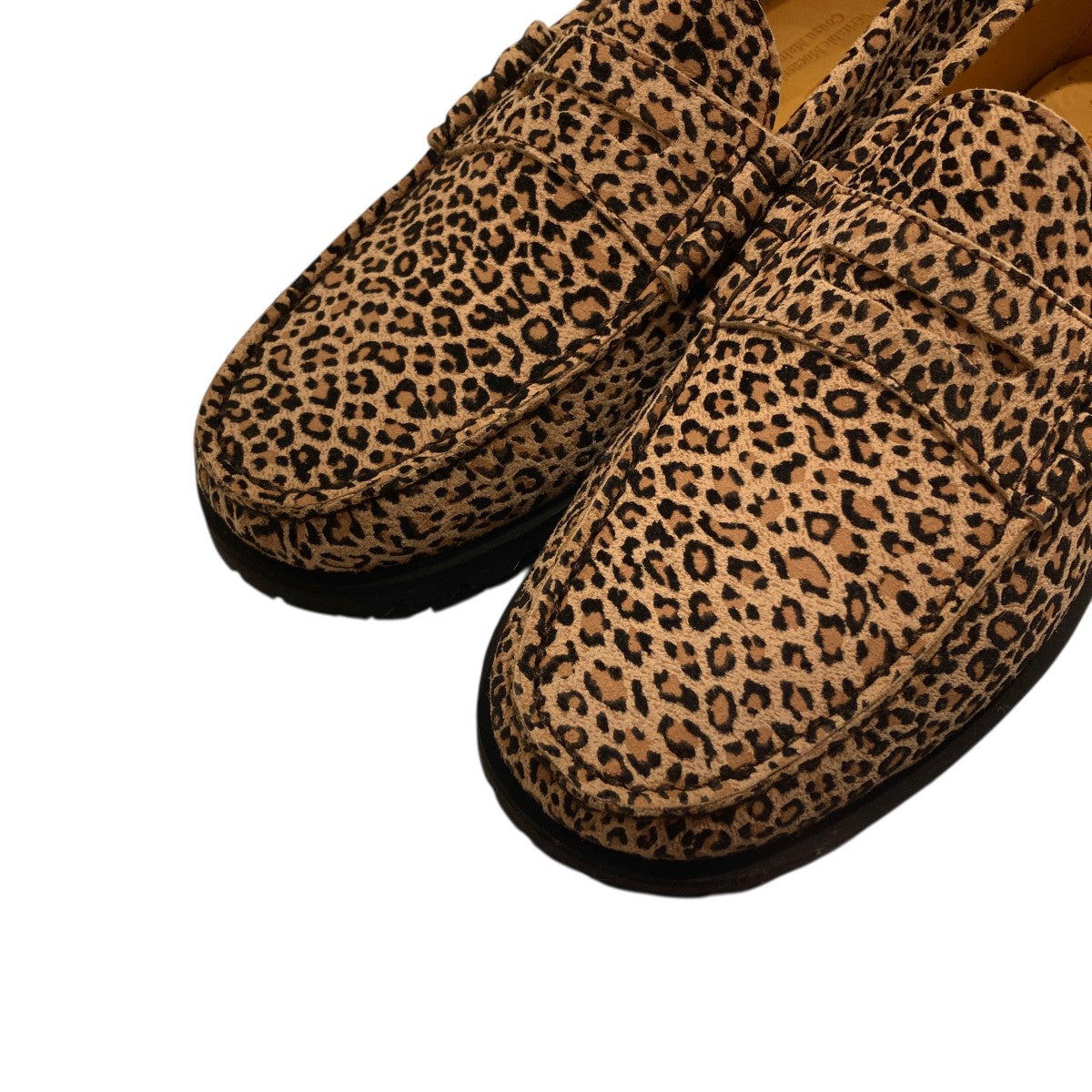 PARABOOT CORAUX D RAID UA NOIRE-IMPR LEOPARDレオパード ローファー 古着・中古-4枚目のアイテム画像