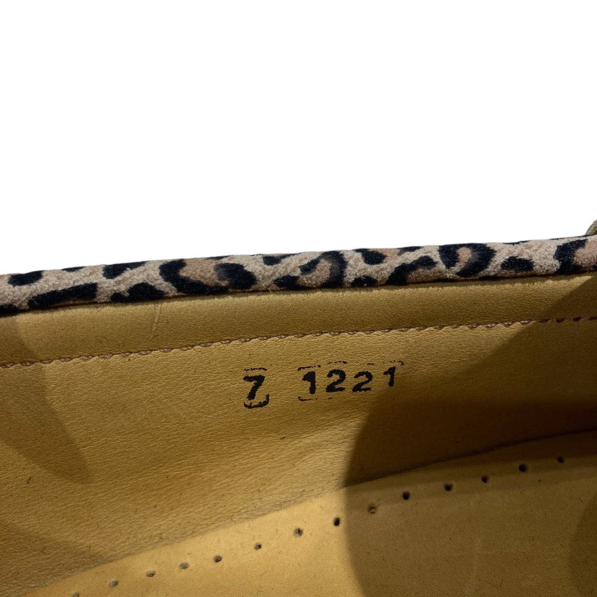PARABOOT CORAUX D RAID UA NOIRE-IMPR LEOPARDレオパード ローファー 古着・中古-6枚目のアイテム画像
