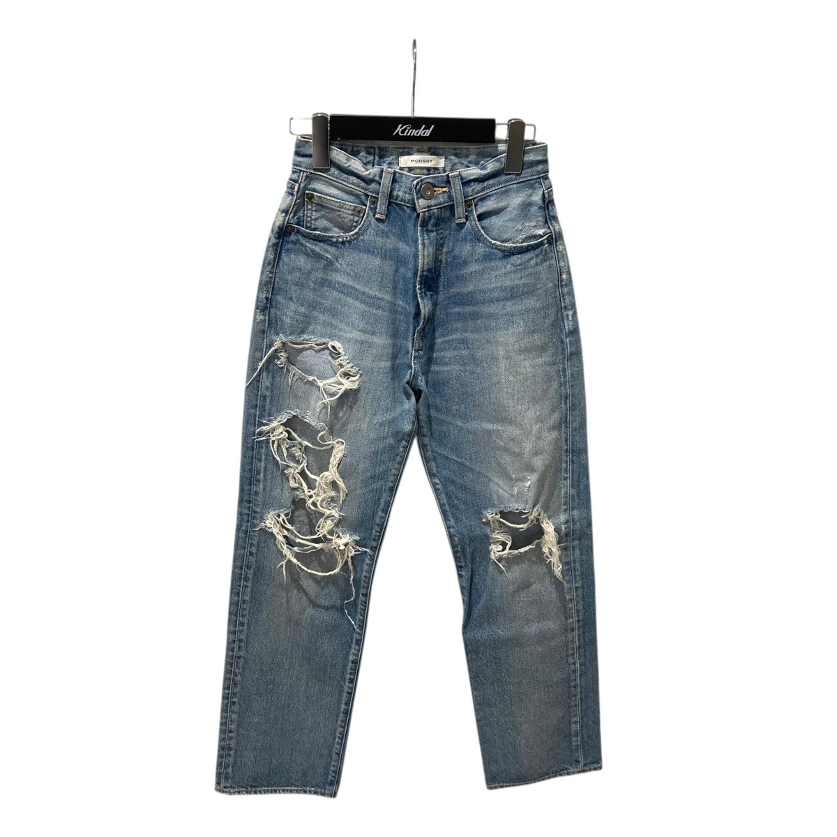 moussy BROKEN WF LOOSEダメージデニムパンツ010AAS11-5220 古着・中古-1枚目のアイテム画像