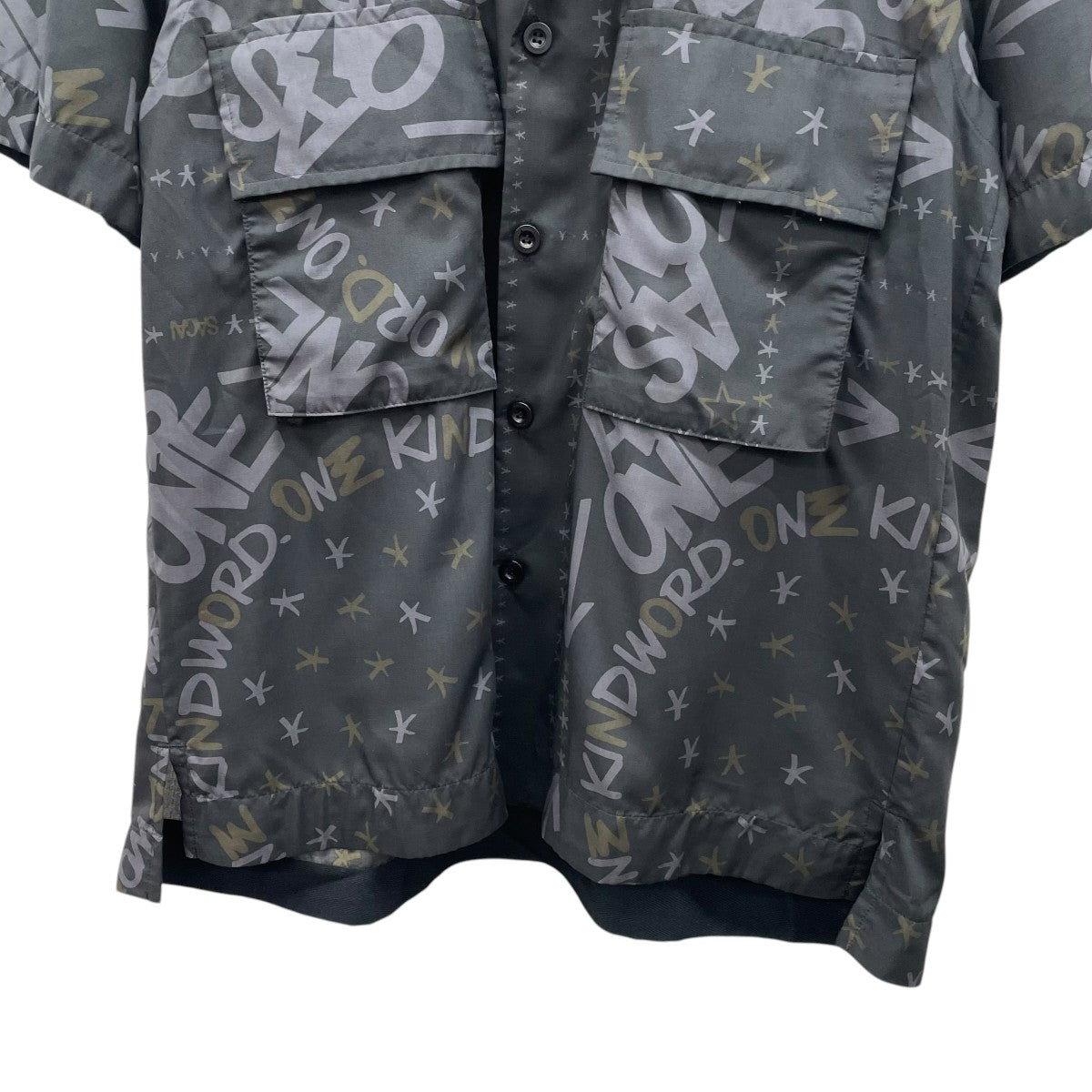 sacai 23SSEric Haze Bandana Print Shirt半袖シャツ23-02980M 古着・中古-4枚目のアイテム画像