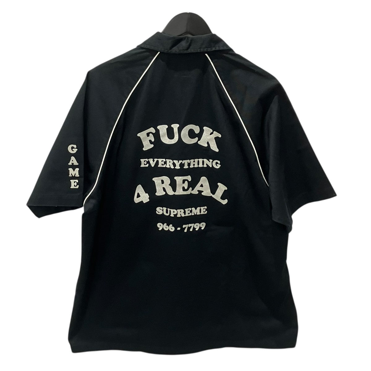 yeeelさん専用　　Supreme 半袖シャツ M 黒 Supreme(シュプリーム) 22SSFUCK EVERYTHING S S WORK SHIRT半袖シャツ