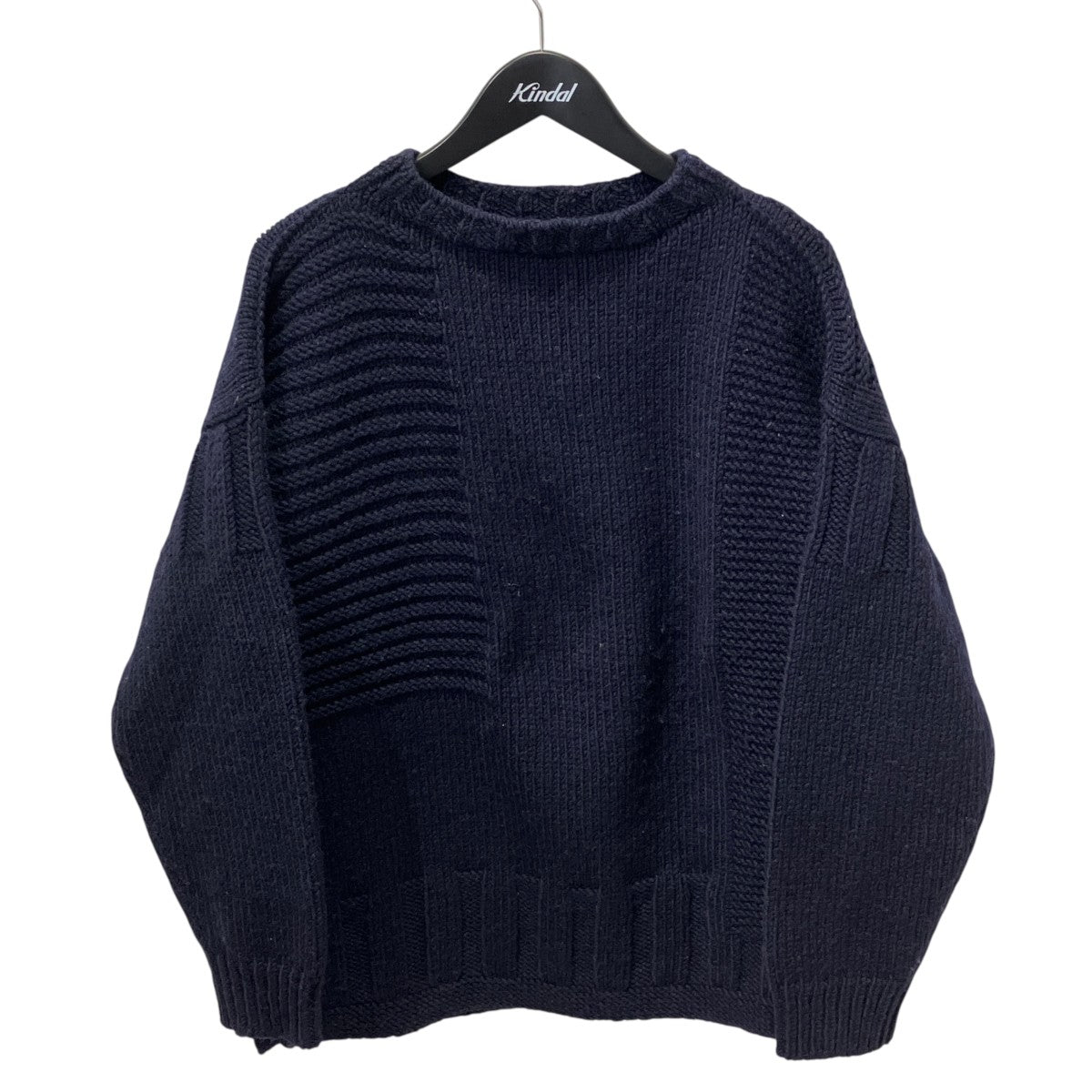 SUPER BIG GUERNSEY P／O長袖ニット13-214-029